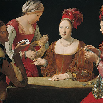 The Cheat with the Ace of Clubs by Georges de La Tour