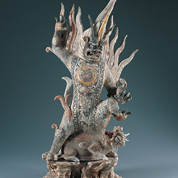 the Earth Spirit sculpture from China’s Tang dynasty