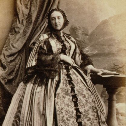 a photograph of Adelaide Sartoris from 1860