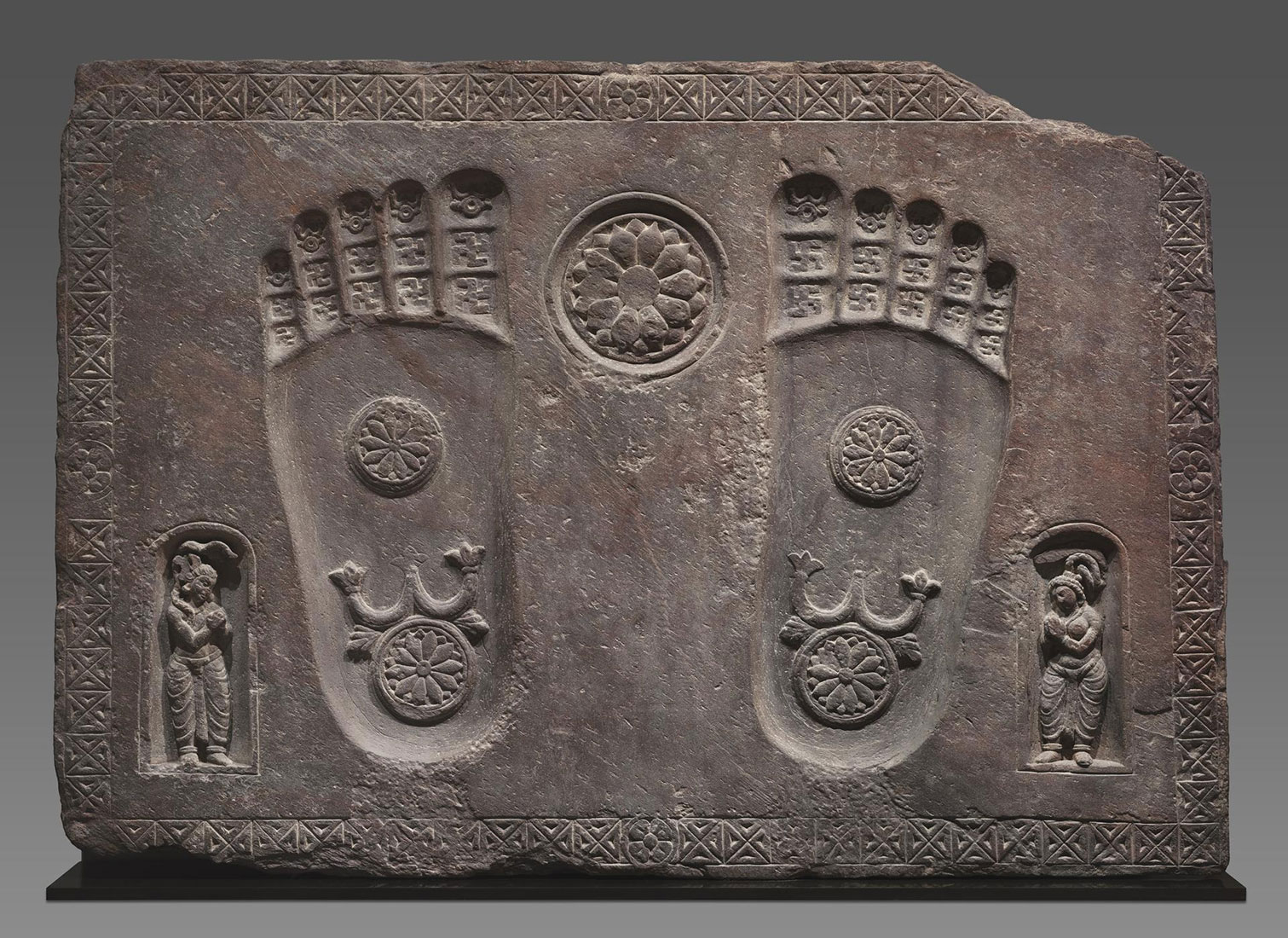 Footprints of the Buddha from the Yale University Art Gallery