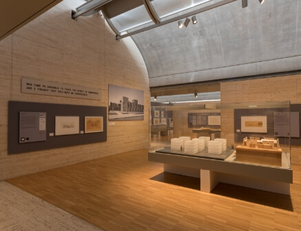 a photo of the Louis Kahn: The Power of Architecture exhibition