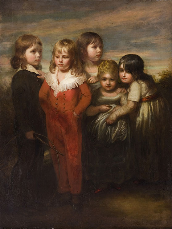 William Beechey, The Artist’s Children, c. 1805–10, oil on canvas. Private collection