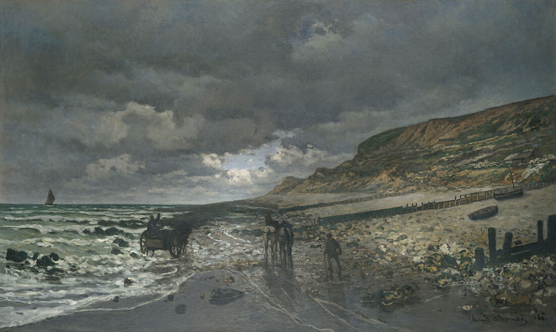 Claude Monet, La Pointe de la Hève at Low Tide, 1865, oil on canvas. Kimbell Art Museum, acquired in 1968